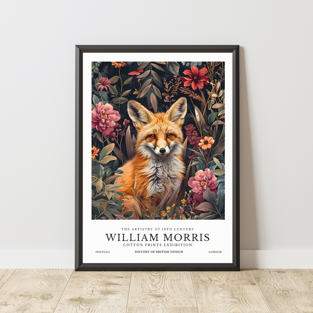 William Morris Fox Poster / Art Exhibition Print