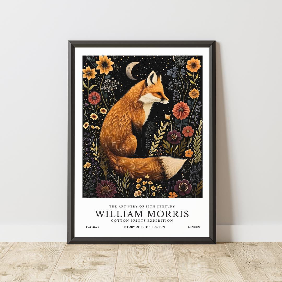 William Morris Fox Poster / Art Exhibition Print