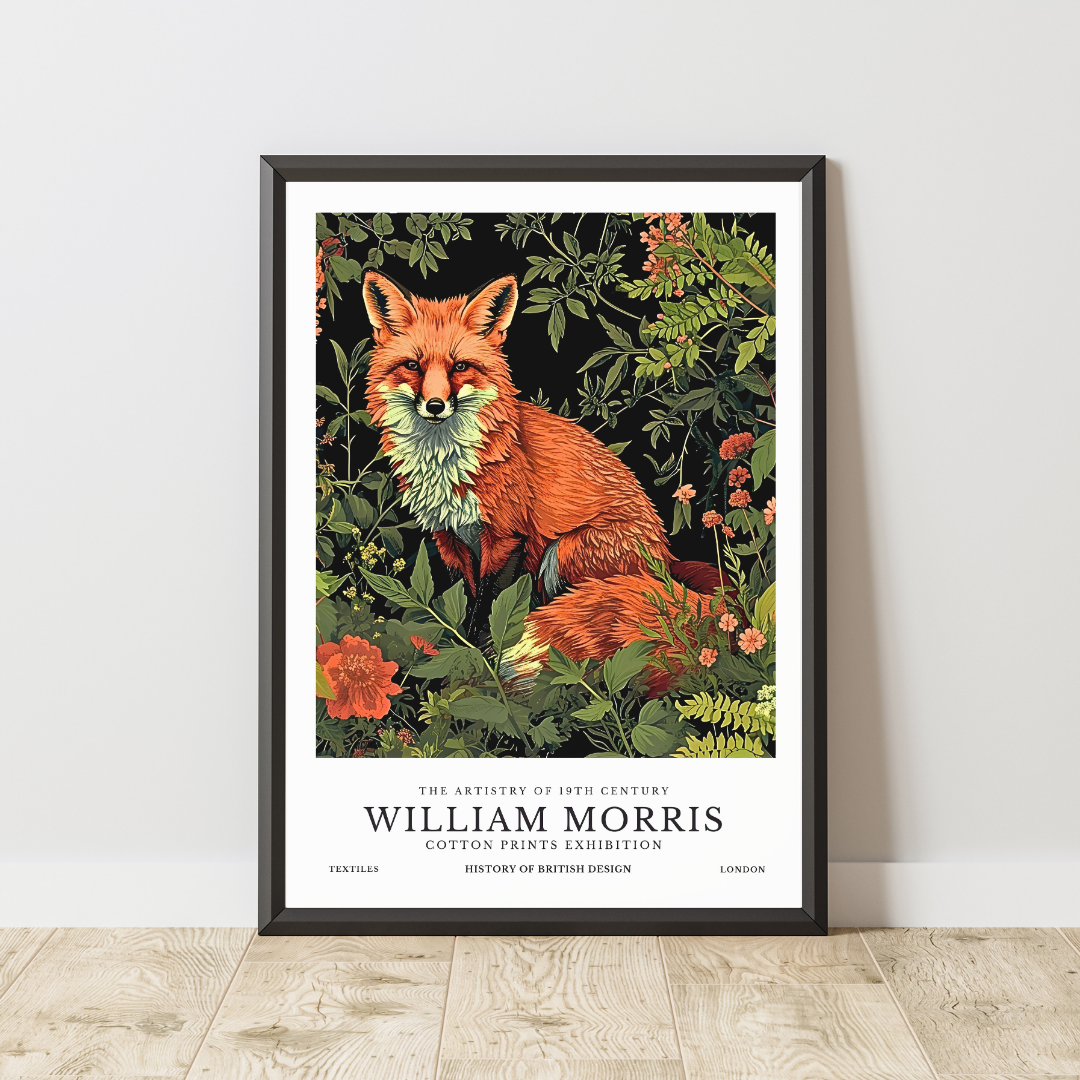 William Morris Fox Poster / Art Exhibition Print