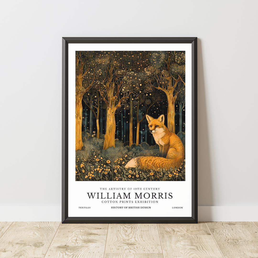William Morris Fox Poster / Art Exhibition Print