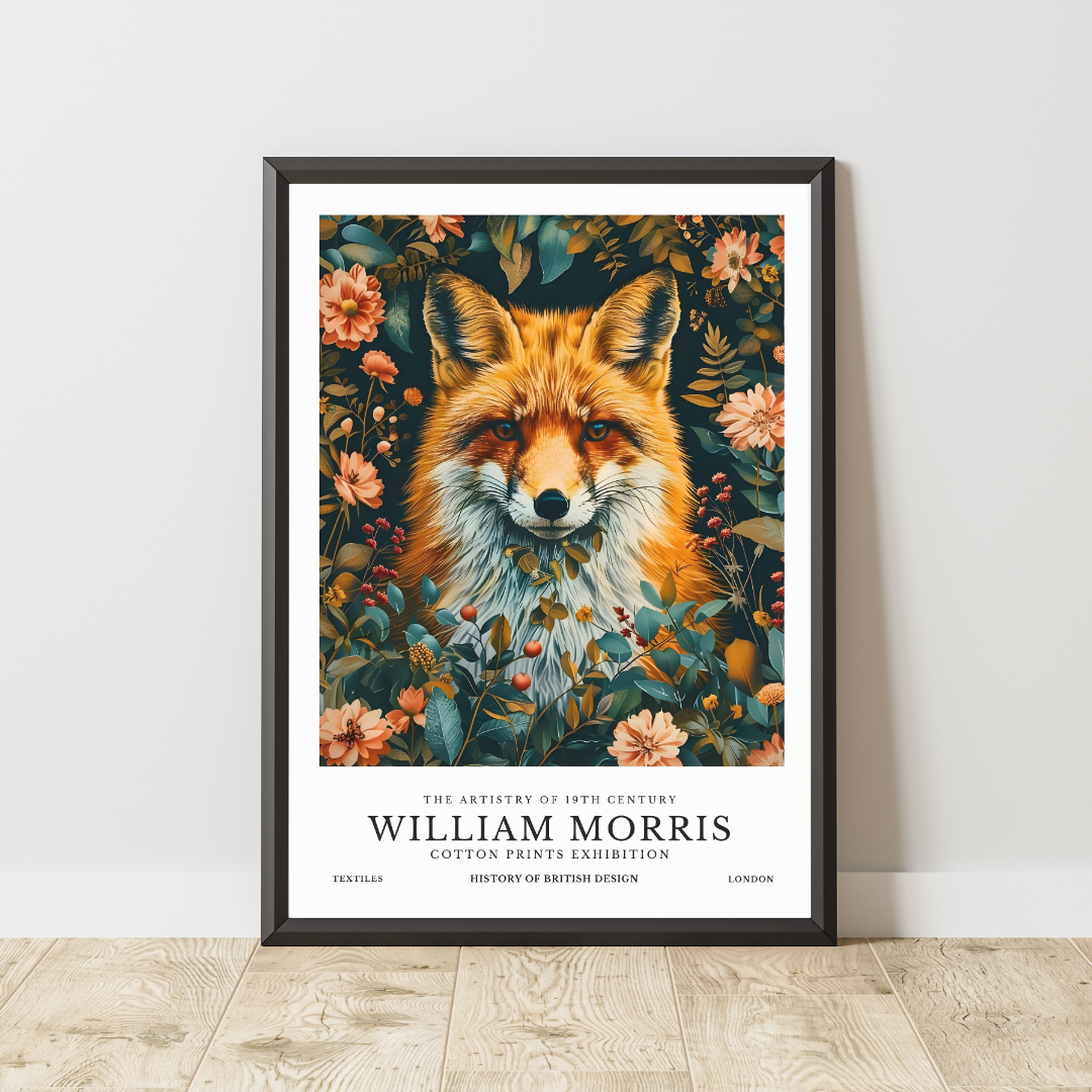 William Morris Fox Poster / Art Exhibition Print