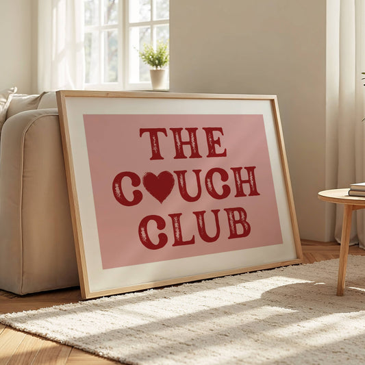 Pink & Red Living Room Print
