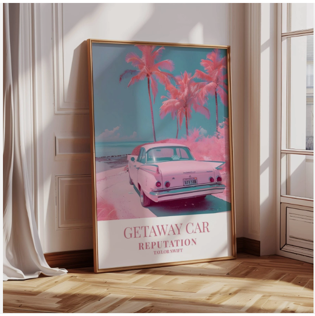 Getaway Car - Taylor Swift lyric poster
