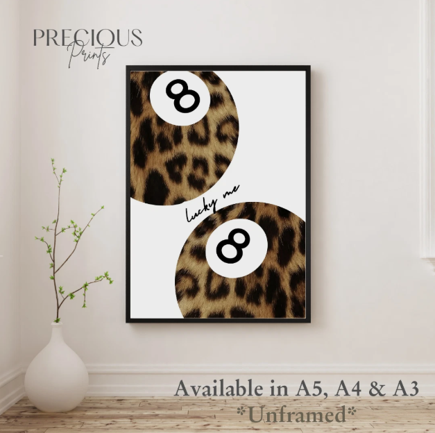 Set of 3 Luxury Trendy Prints Leopard Eclectic Wall Art