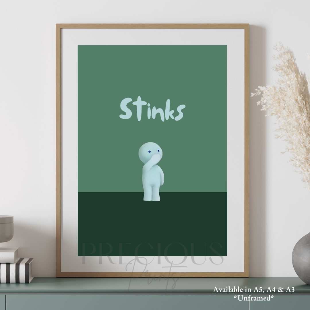 Smiski Stinks Poster / Smiski Toilet Series