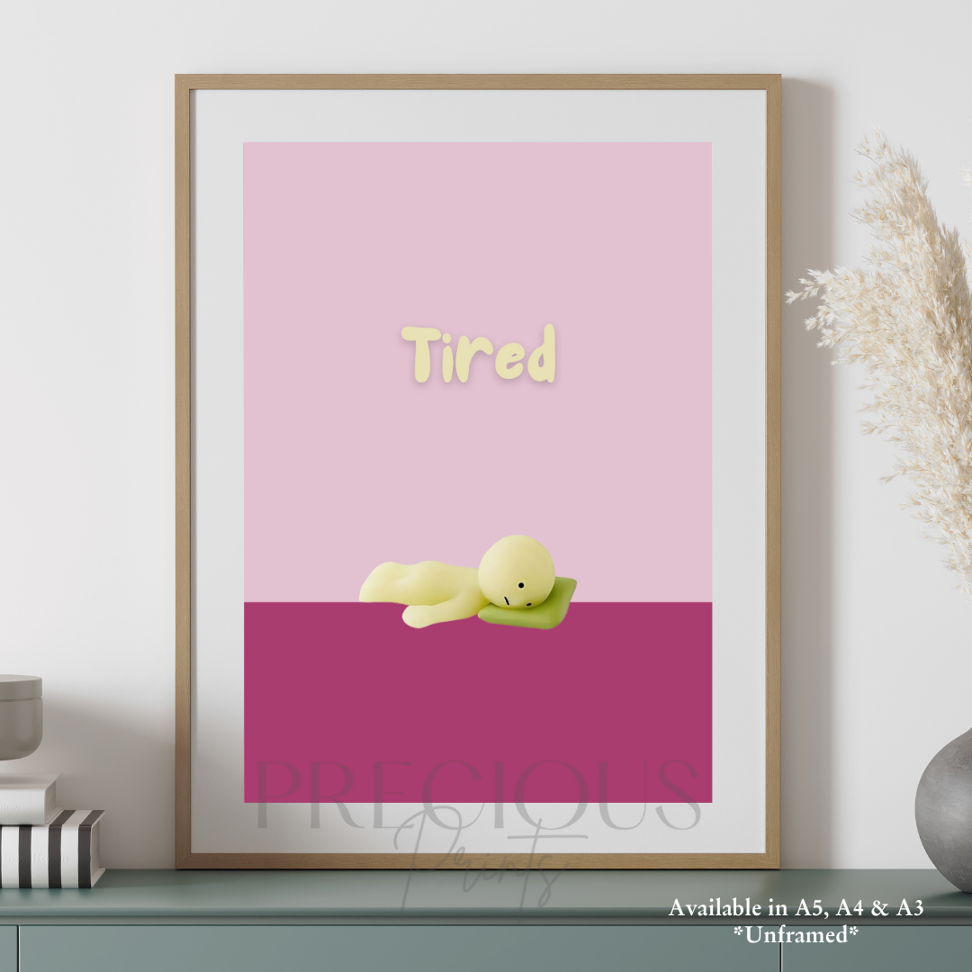 Smiski Sleepy Tired Poster / Smiski Series