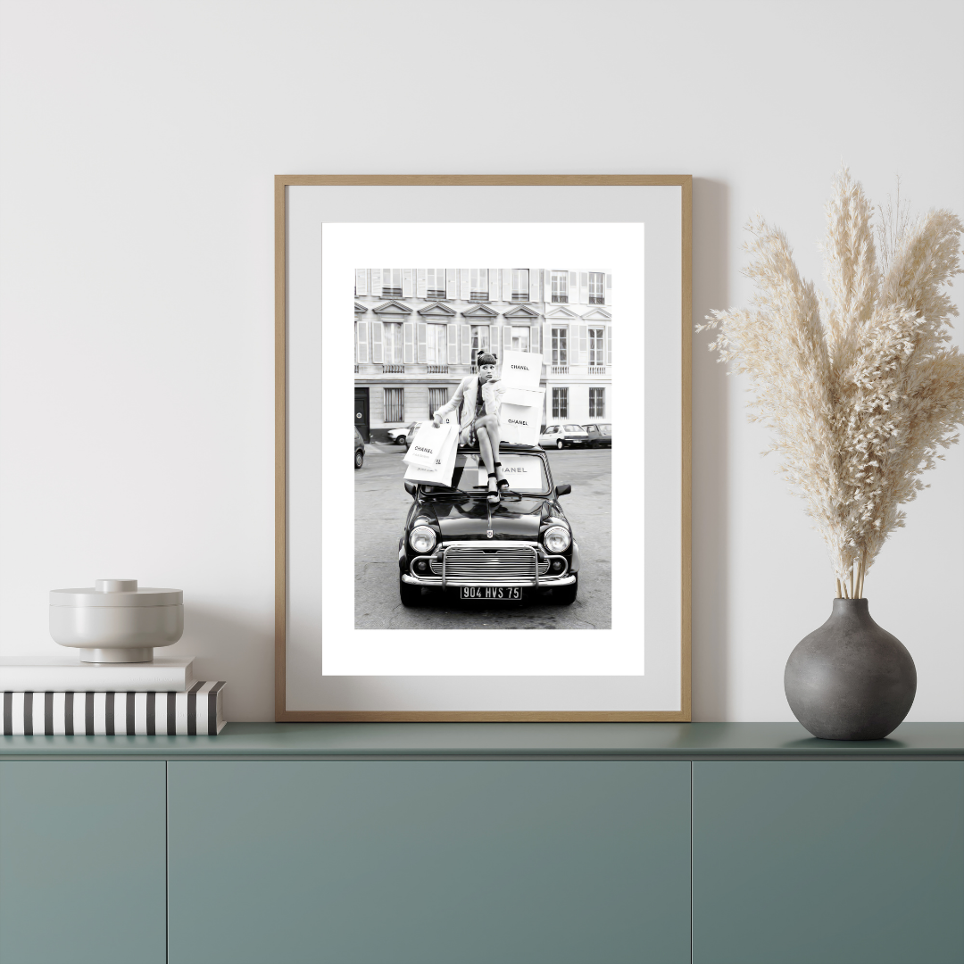 Chanel Poster / Designer Fashion Print / Black and White Stylish Art
