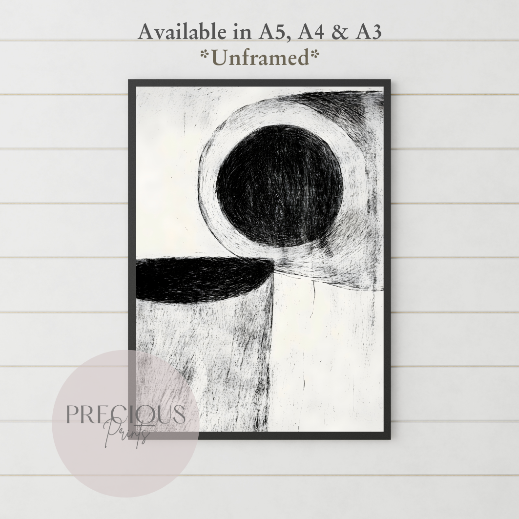 Set of 3 Dark Modern Circles
