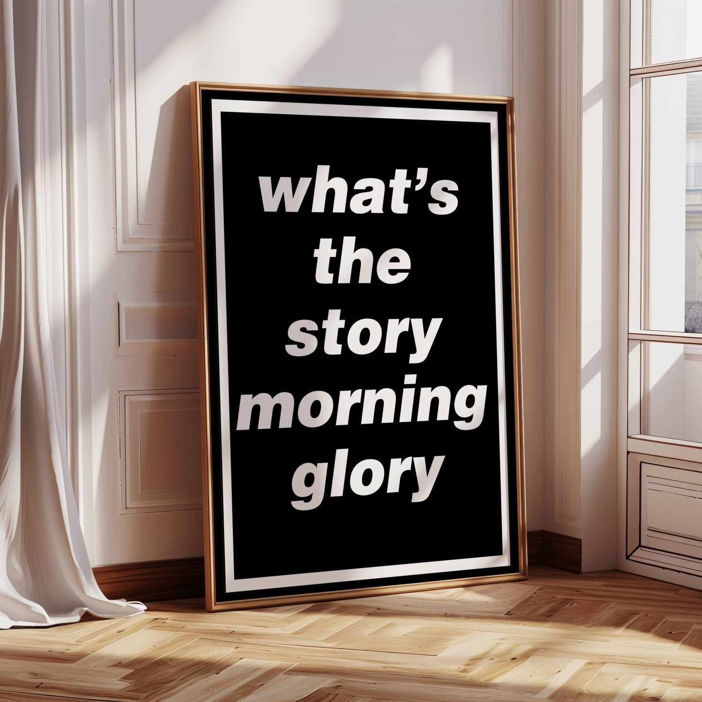 Oasis Lyric Poster - What's The Story Morning Glory
