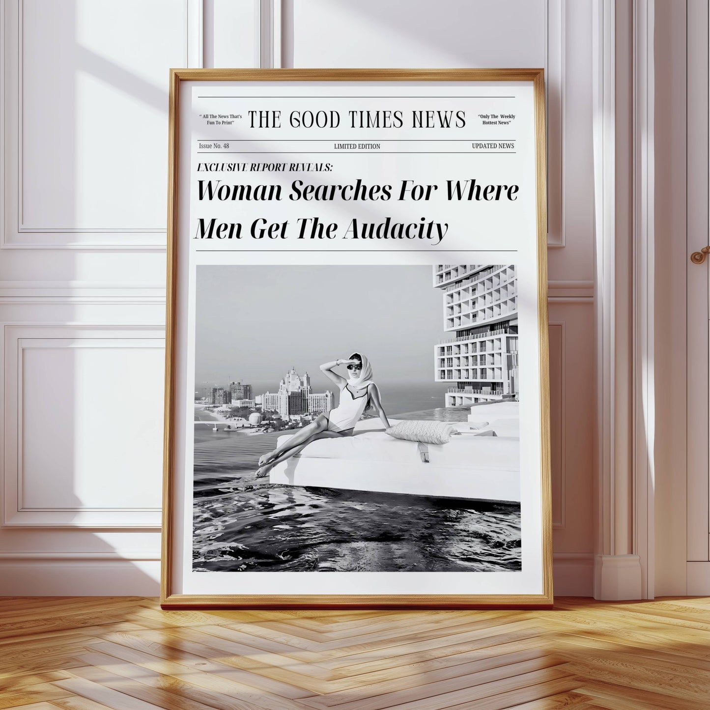 Newspaper Luxury Poster - Feminist