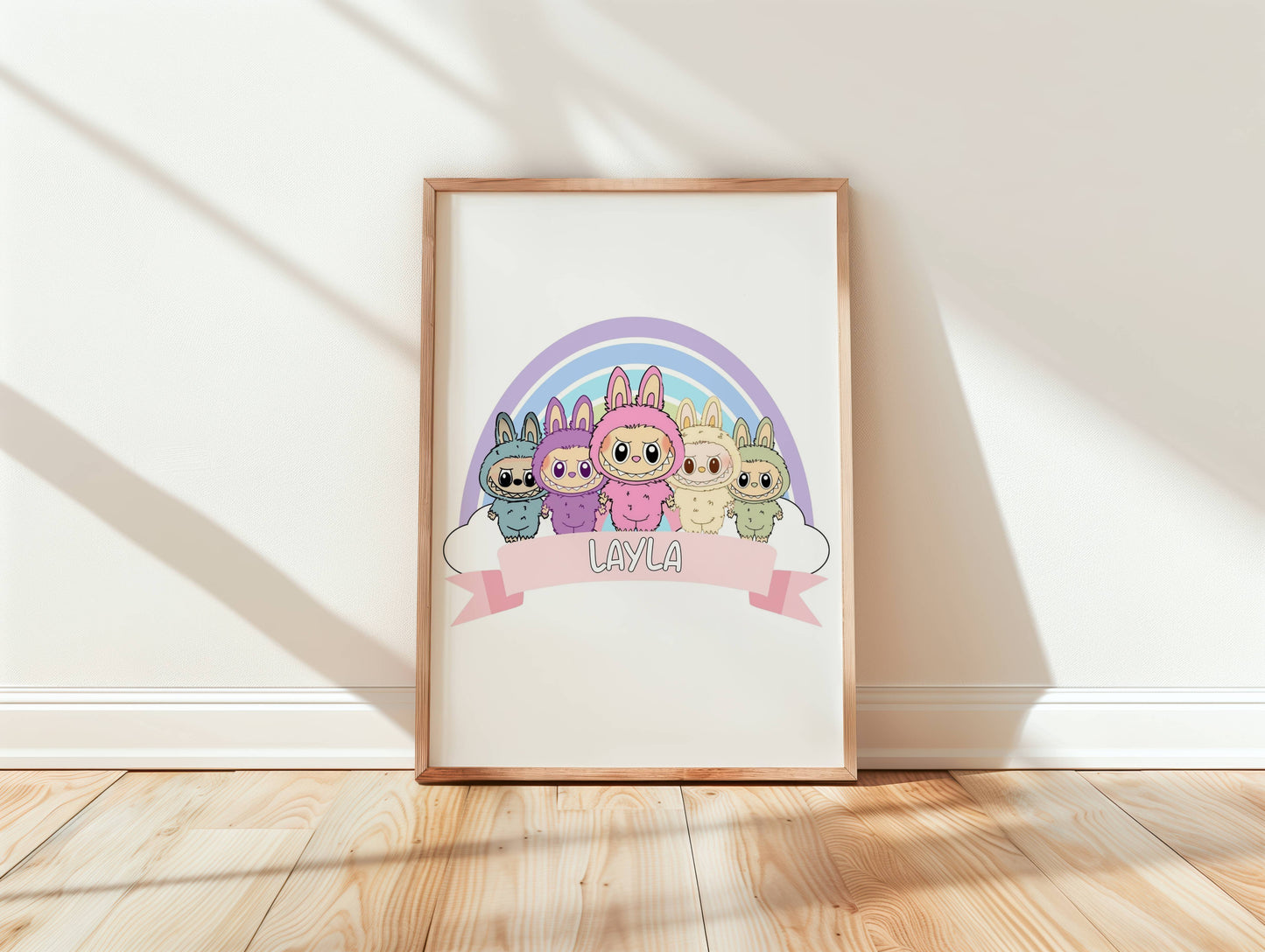 Personalised Labubu Doll Prints / A5 A4 A3 Unframed