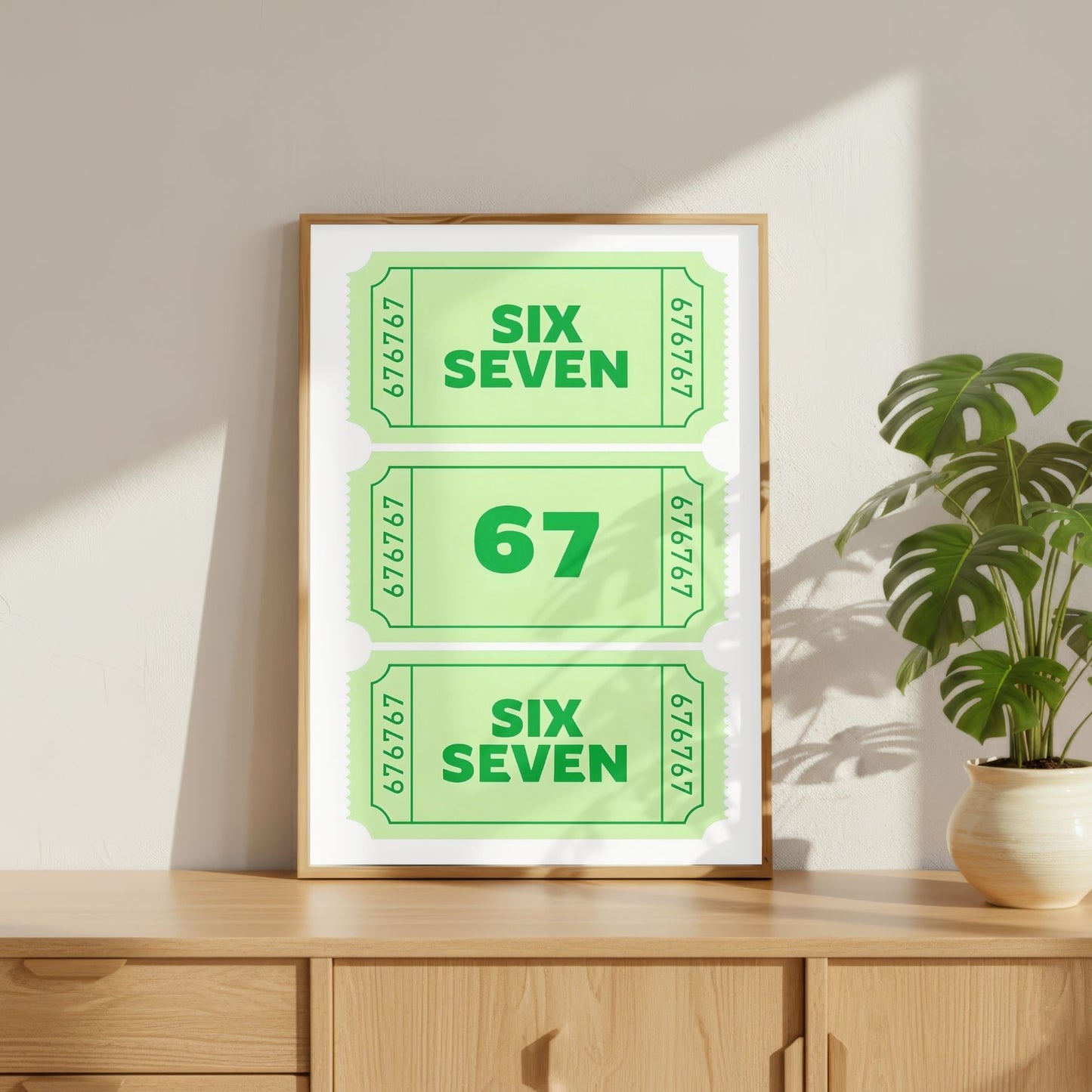 67 Green Poster