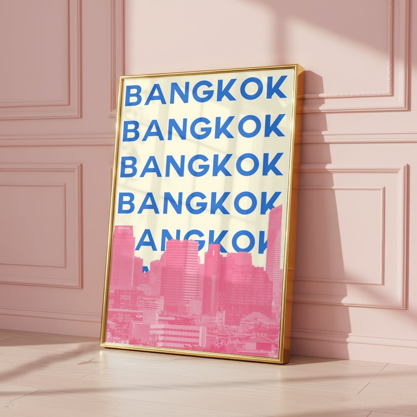 Bangkok Preppy Travel Poster