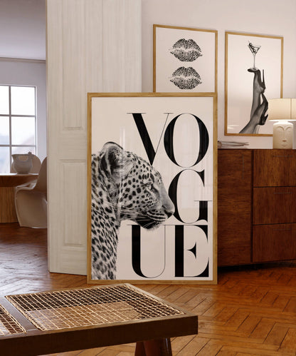Leopard Vogue Poster