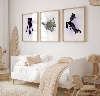 Set of 3 Minecraft