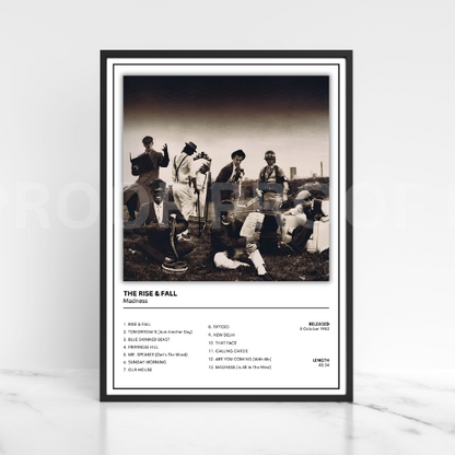 Madness - The Rise & Fall Album Cover Poster A5 A4 A3