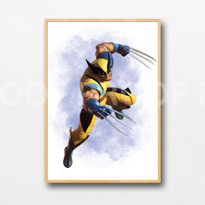 Set of 3 Personalised Girl/boy Nursery bedroom Print / Wolverine marvel A5 A4 A3