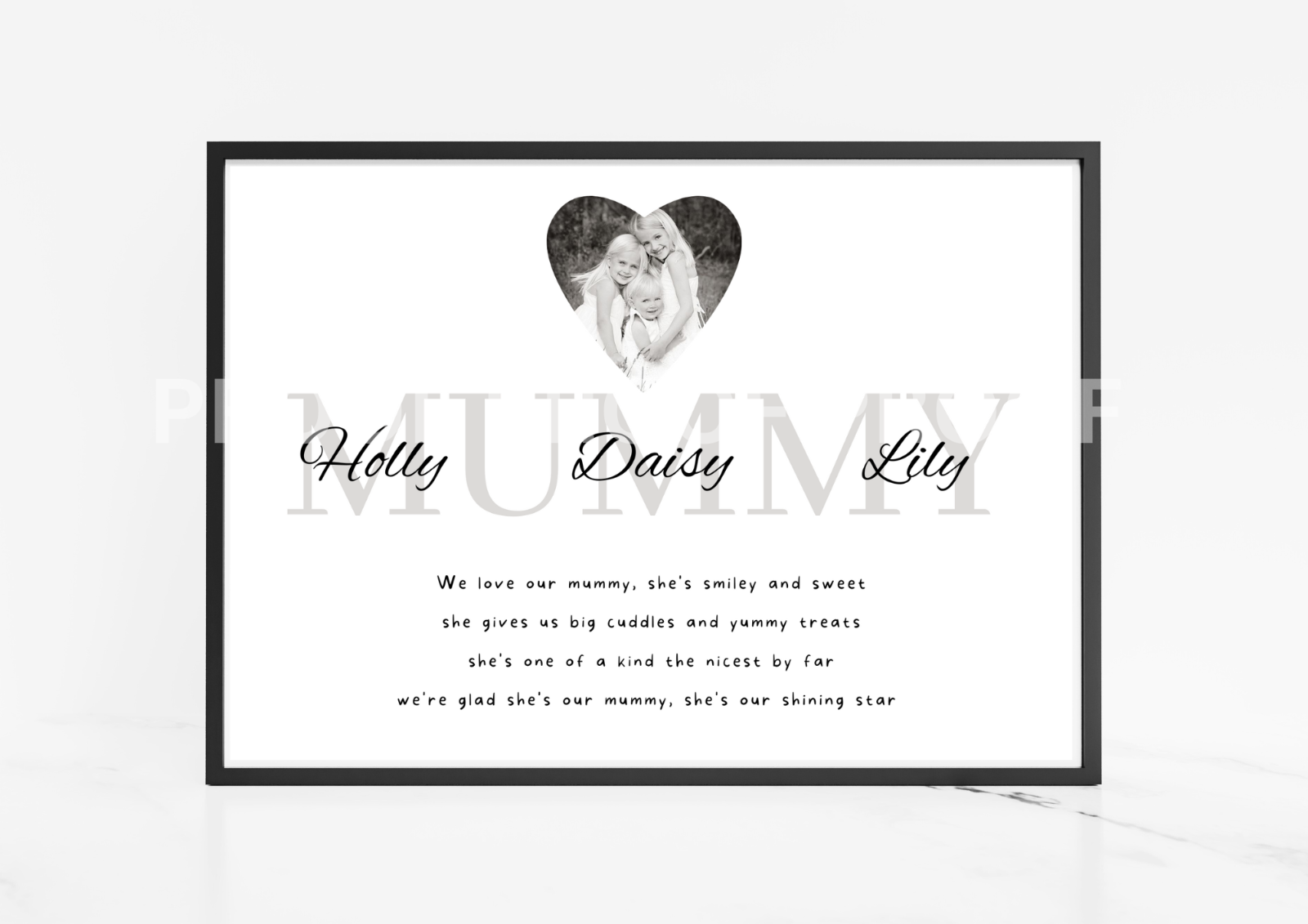 Personalised Family Print / Mothers Day / Grandma's Day / Family Print A5 A4 A3