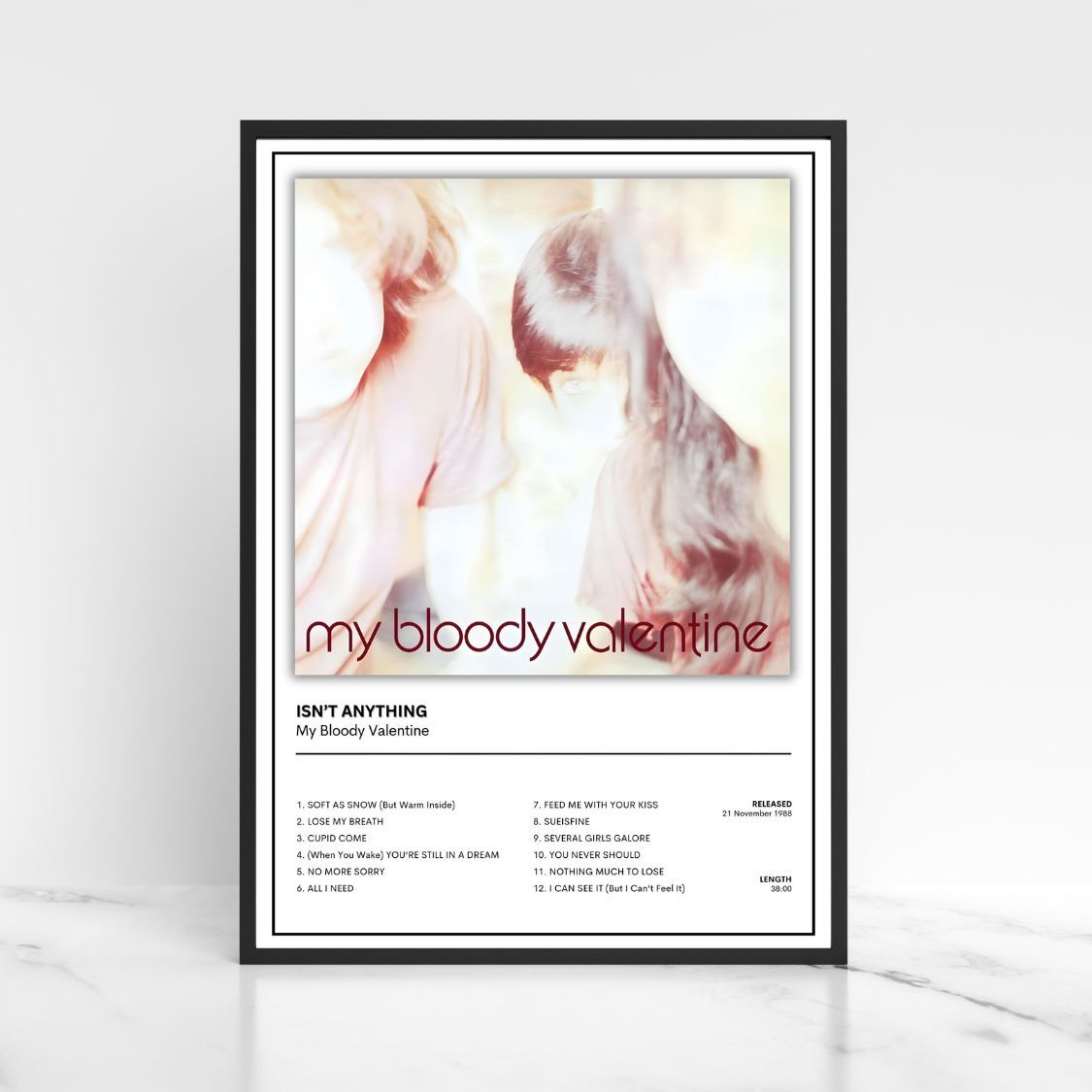 My Bloody Valentine Album Cover Poster A5 A4 A3 Unframed The Full Collection