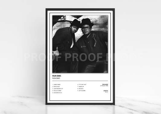 Run DMC Album Single Cover Poster / Music Christmas Gift