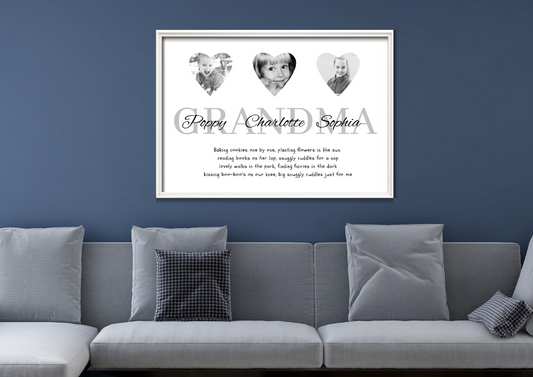 Personalised Family Print / Mothers Day / Grandma's Day / Family Print A5 A4 A3