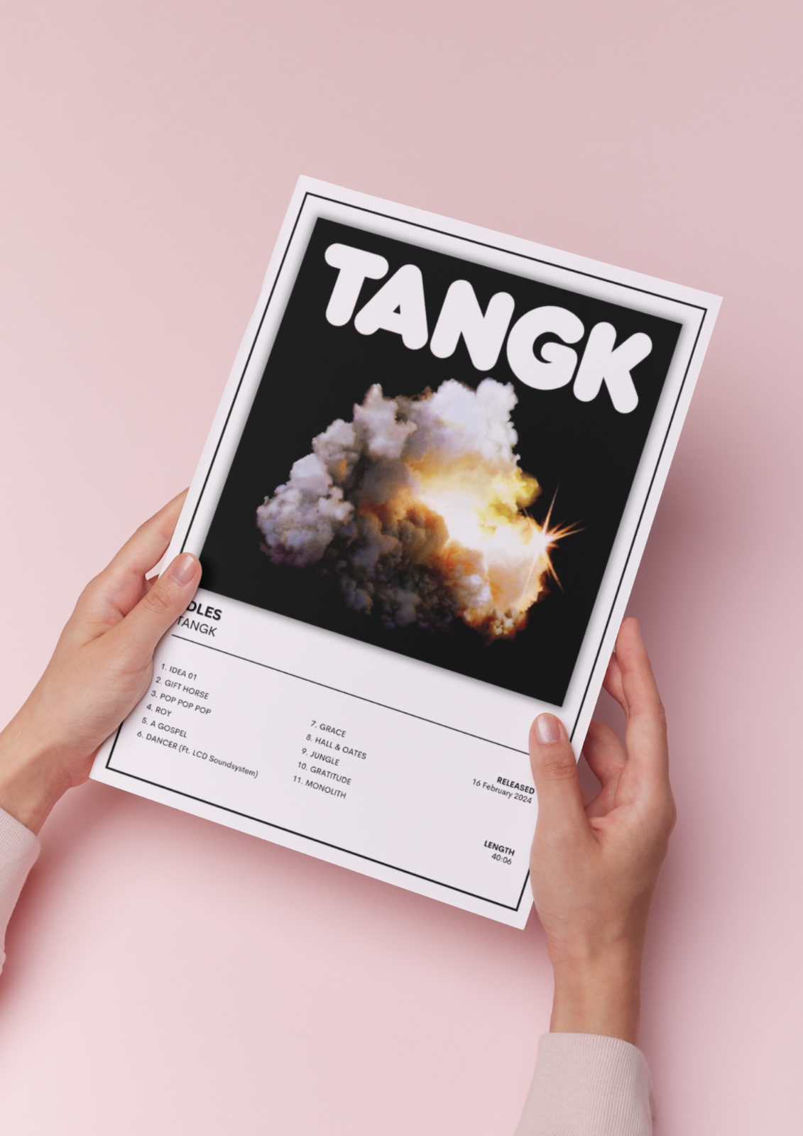 TANGK IDLES Album Cover Poster / Music Poster Gift A5 A4 A3