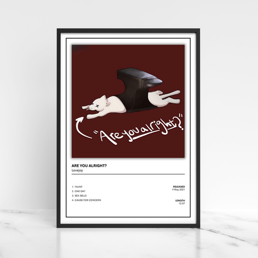 Lovejoy Album Cover Wall Poster |  Music | A5 A4 A3 Full Collection