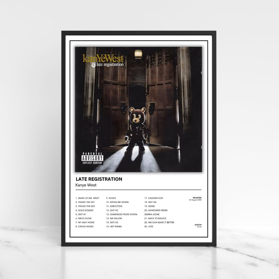 Kanye West The Full Collection of Album Posters Unframed A5 A4 A3