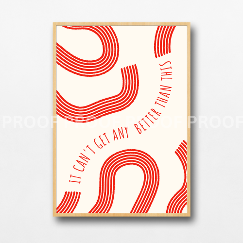 Inspirational Motivational Retro Minimal Modern Art Poster A5 A4 A3