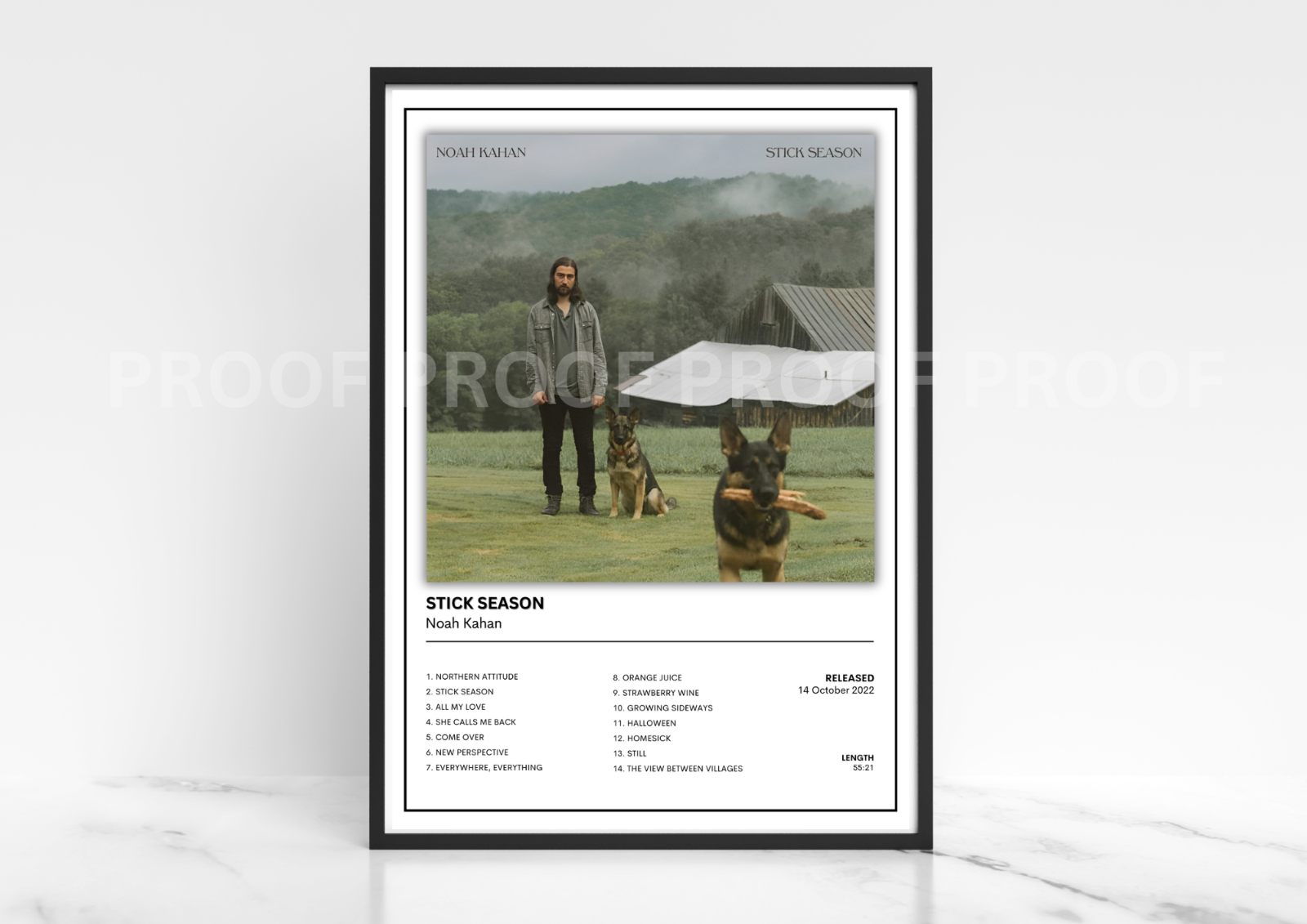 Naoh Kahan Stick Season Album Cover Poster / Music Poster Music Gift / A5 A4 A3