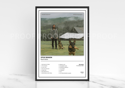 Naoh Kahan Stick Season Album Cover Poster / Music Poster Music Gift / A5 A4 A3
