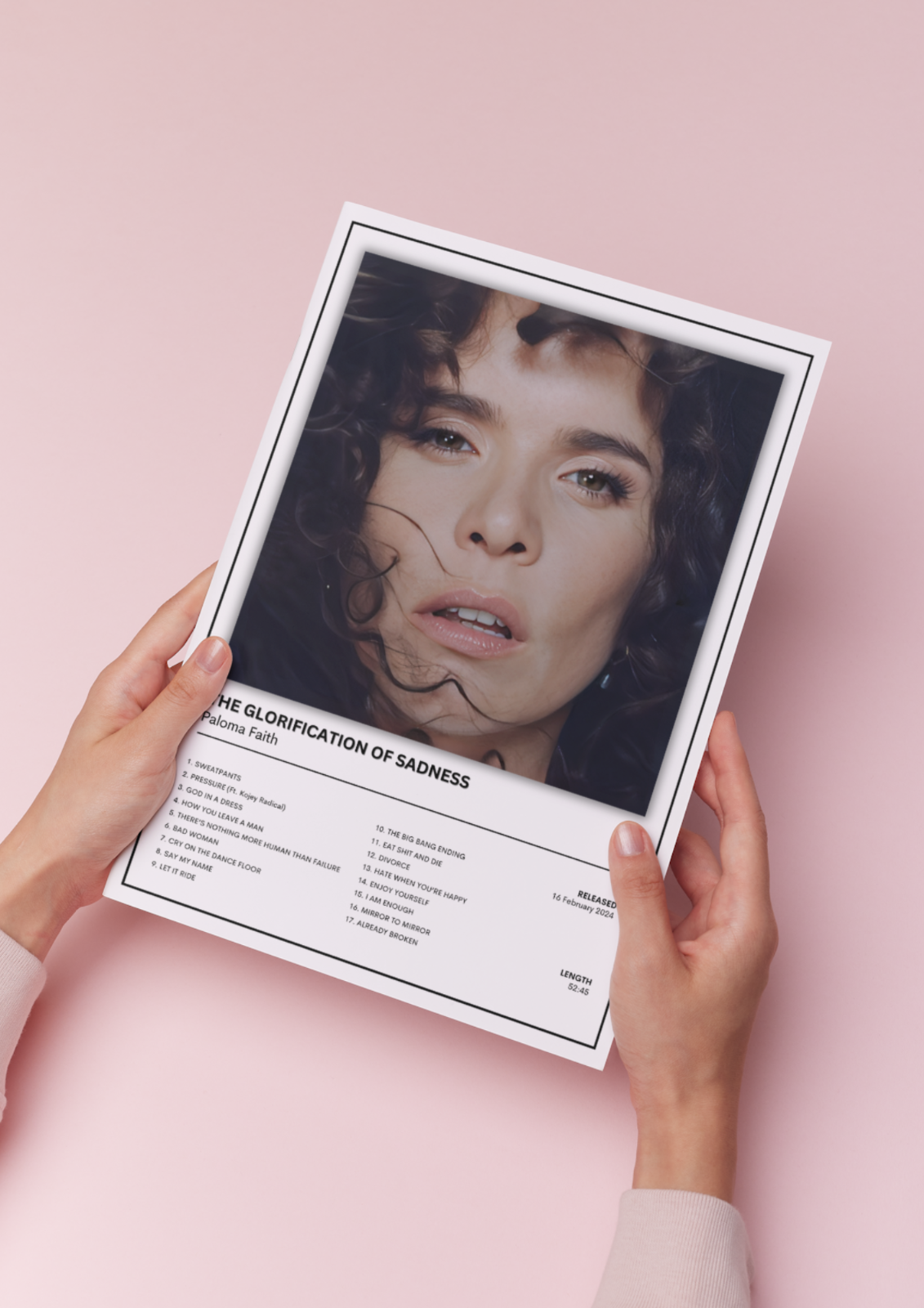 Paloma Faith The Glorification of Sadness Album Music Poster / A5 A4 A3