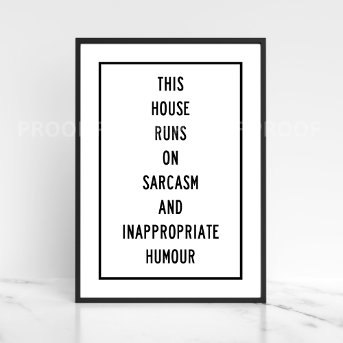 What Doesn't Kill You Makes you weird at Parties Funny Poster Art Quote A5 A4 A3