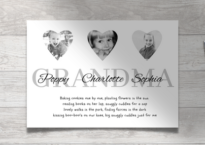 Personalised Family Print / Mothers Day / Grandma's Day / Family Print A5 A4 A3