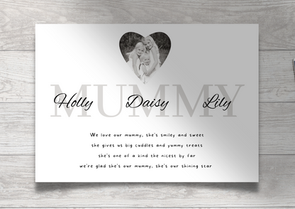Personalised Family Print / Mothers Day / Grandma's Day / Family Print A5 A4 A3