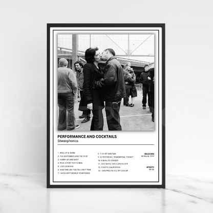 Stereophonics Performance & Cocktails Album Cover Music Poster /  A5 A4 A3