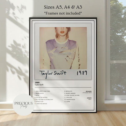 Taylor Swift Full Collection Album Cover Posters A5 A4 A3 Unframed Music Print