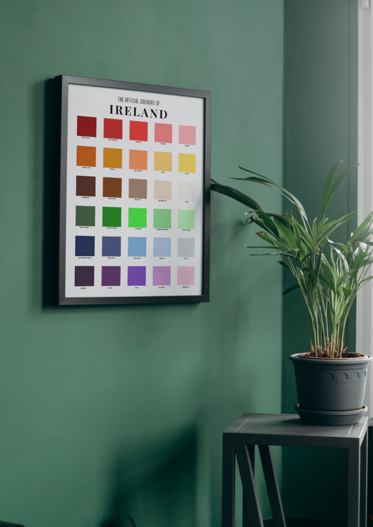 The Official Colour Chart of Ireland Poster / A3 A4 A5