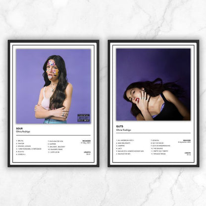 Olivia Rodrigo Music Album Cover Poster - Music Gift A5 A4 A3
