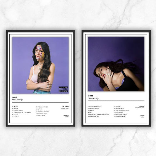 Olivia Rodrigo Music Album Cover Poster - Music Gift A5 A4 A3