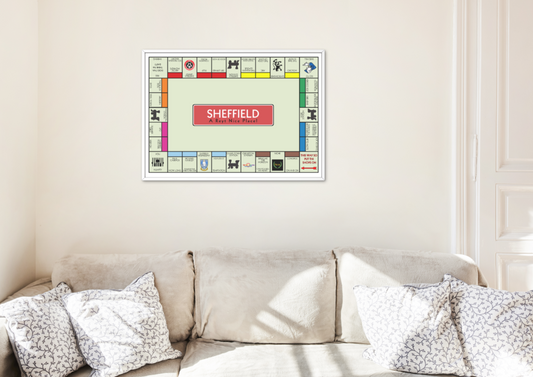 Sheffield Monopoly Print / A5 A4 A3 / Sheffield Art Gift