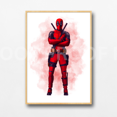 Set of 3 Personalised Girl/boy Nursery bedroom Print / Deadpool A5 A4 A3