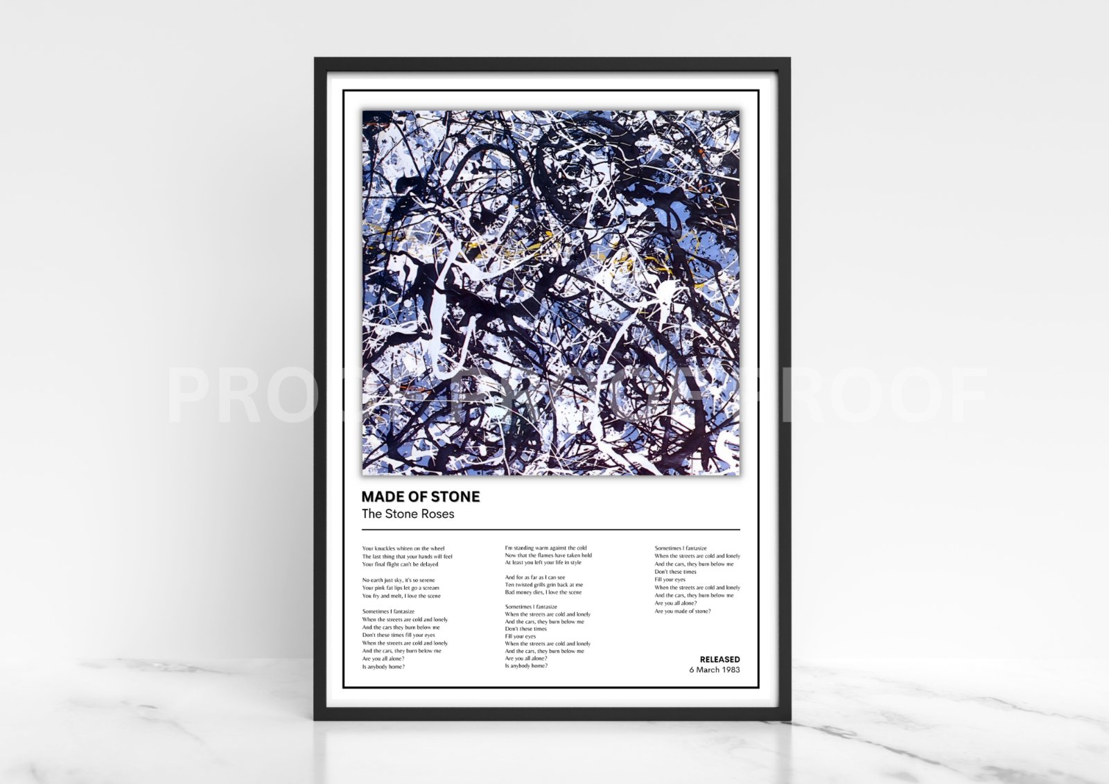 Stone Roses Made of Stone  / Ian Brown Poster / Music Legend / Music Poster /