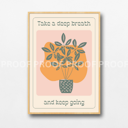 Inspirational Motivational Retro Minimal Modern Art Poster A5 A4 A3
