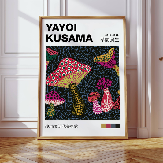 Yayoi Kusama 2011-2012 Mushrooms Print