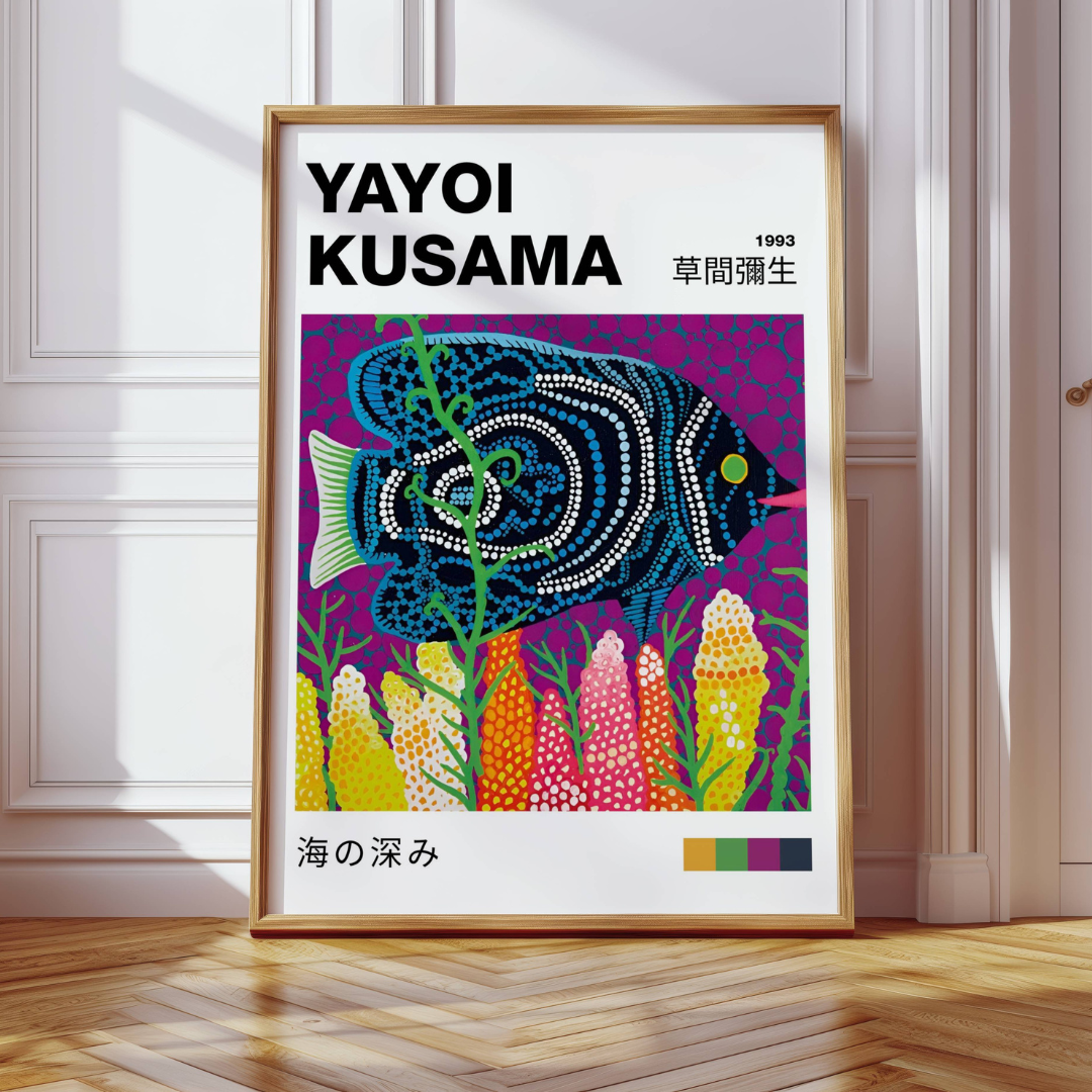 Yayoi Kusama 1993 Fish Print