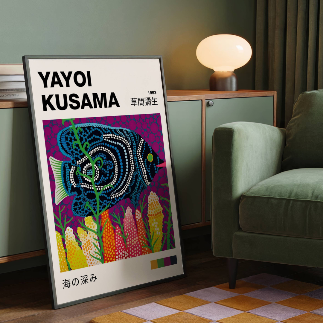 Yayoi Kusama 1993 Fish Print