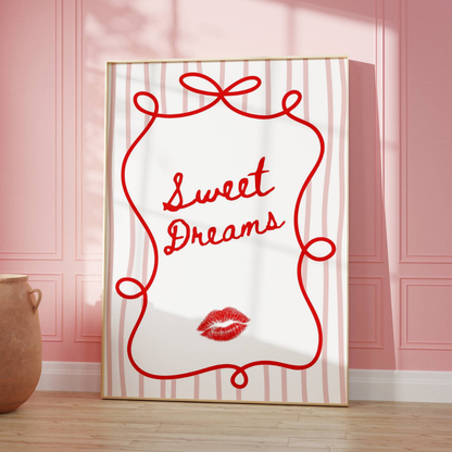 Sweet Dreams Bedroom Print