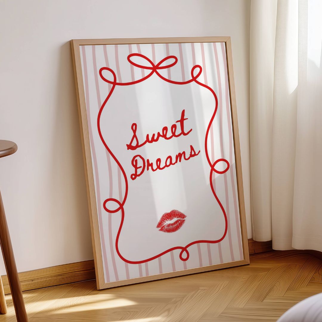 Sweet Dreams Bedroom Print