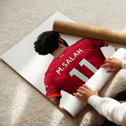 Set of 3 Personalised Mo Salah Liverpool FC Prints Football Prints A5 A4 A3